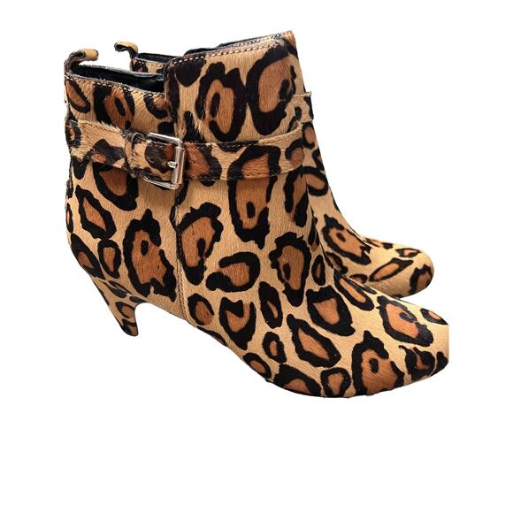 Sam Edelman Mandi Leopard Booties Size 8 NWT - Picture 2 of 15